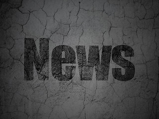 Image showing News concept: News on grunge wall background