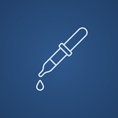 Image showing Pipette line icon.