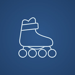 Image showing Roller skate line icon.