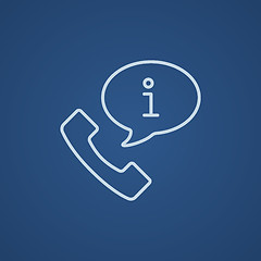 Image showing Customer service line icon.