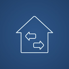 Image showing Property resale line icon.