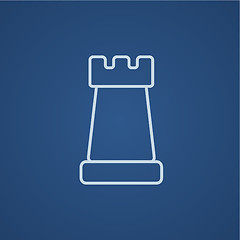 Image showing Chess line icon.