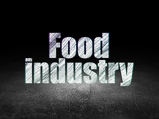 Image showing Industry concept: Food Industry in grunge dark room