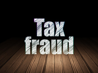 Image showing Law concept: Tax Fraud in grunge dark room