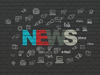 Image showing News concept: News on wall background