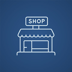 Image showing Shop line icon.