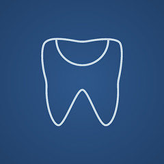Image showing Tooth decay line icon.
