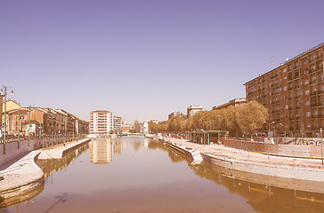 Image showing Retro looking Milan Darsena