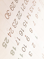 Image showing  Calendar vintage