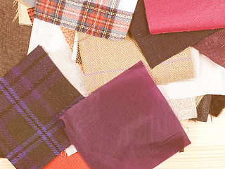 Image showing  Fabric samples vintage