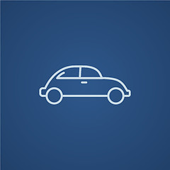 Image showing Car line icon.
