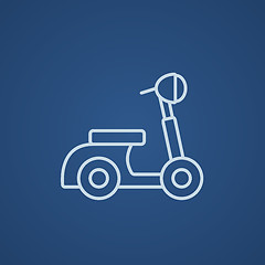 Image showing Scooter line icon.