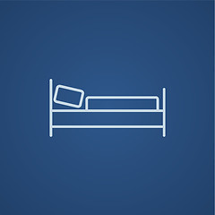 Image showing Bed line icon.