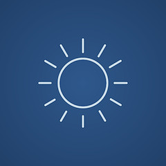 Image showing Sun line icon.