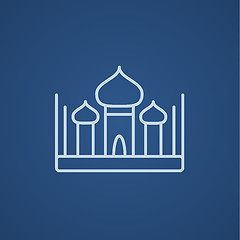 Image showing Mosque line icon.