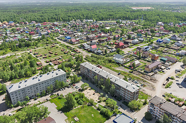 Image showing Voynovka railway node. Residential district.Tyumen