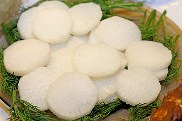 Image showing Delicious daikon radish  