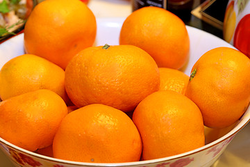 Image showing orange fruits tangerines 