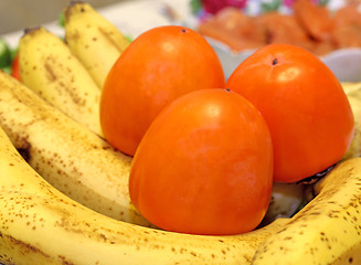 Image showing Delicious fruit persimmons