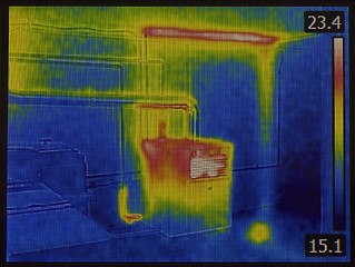 Image showing Heat Dissipation Thermal Image