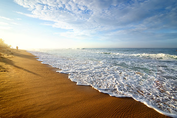 Image showing Bright morning on ocean