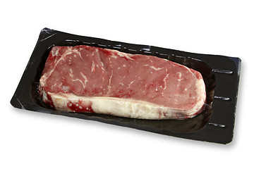 Image showing Beef meat in foil package