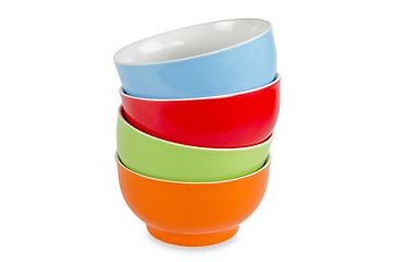 Image showing Colorful bowls