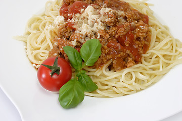 Image showing Spaghetti Bolognese