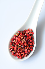 Image showing Pink peppercorns close up