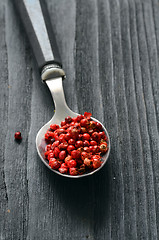 Image showing Pink peppercorns close up