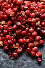 Image showing Pink peppercorns close up