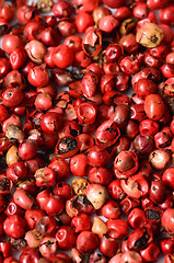 Image showing Pink peppercorns close up