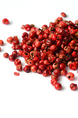 Image showing Pink peppercorns close up