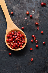 Image showing Pink peppercorns close up