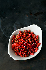 Image showing Pink peppercorns close up