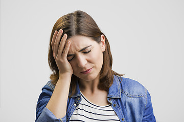 Image showing Feeling a awful headache