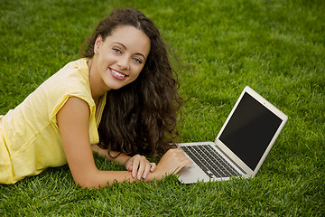 Image showing Working and enjoy nature