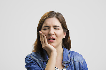 Image showing Feeling a awful toothache