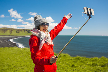 Image showing A selfie in Iceland