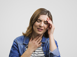 Image showing Feeling a awful headache