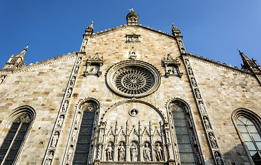 Image showing Como Cathedral Facade