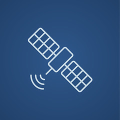 Image showing Satellite line icon.