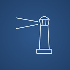 Image showing Lighthouse line icon.