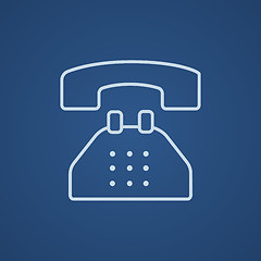 Image showing Telephone line icon.