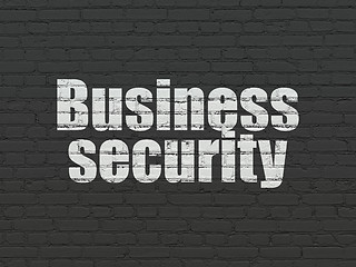 Image showing Safety concept: Business Security on wall background