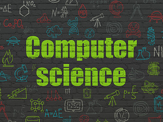 Image showing Science concept: Computer Science on wall background