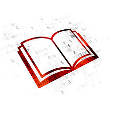 Image showing Education concept: Book on Digital background