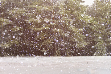 Image showing Winter landscape with snow