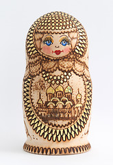 Image showing Russian wooden doll - Matryoshka