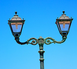 Image showing  light europe in the sky of  greece  lantern and  illumination